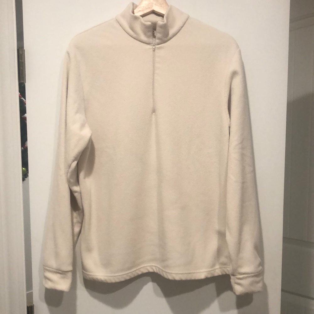 Sahalie butter fleece, size M, ivory
